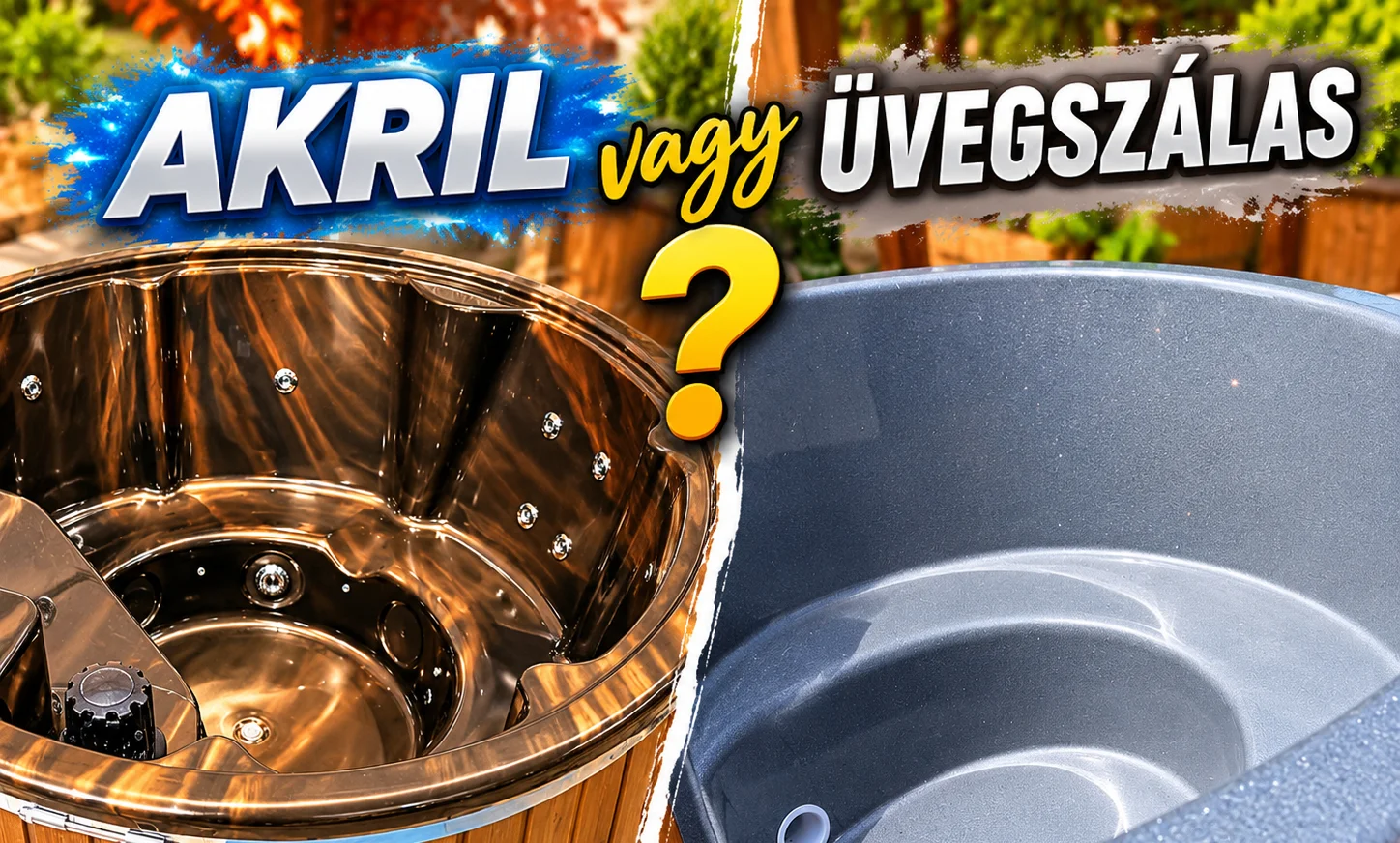 Akril vagy üvegszálas dézsa? – Miért érdemes prémium akril dézsafürdőt választani?