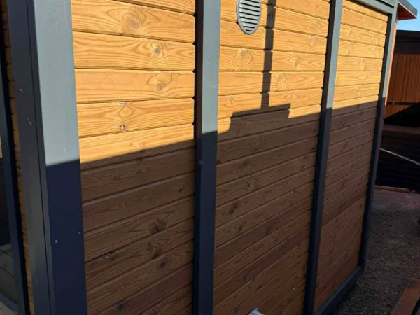 MODUL LUX SAUNA 4-6 FŐ RÉSZÉRE KÜLSŐ TŰZTERŰ FATÜZELÉSŰ KÁLYHÁVAL