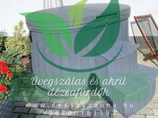 Akril, kétszemélyes, elektromos kültéri "Ofuro" pezsgőfürdő