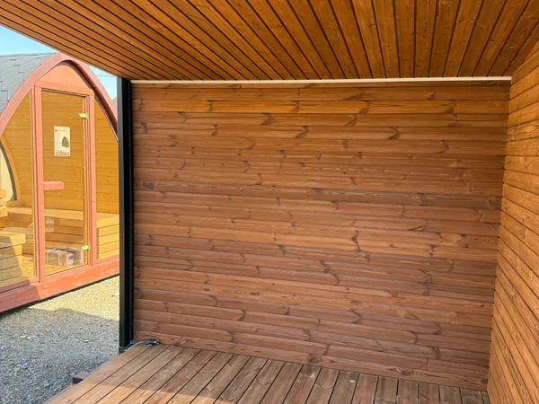 Kettő az egyben ModulBox THERMOWOOD szauna és dézsa kombó
