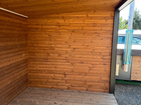 Kettő az egyben ModulBox THERMOWOOD szauna és dézsa kombó