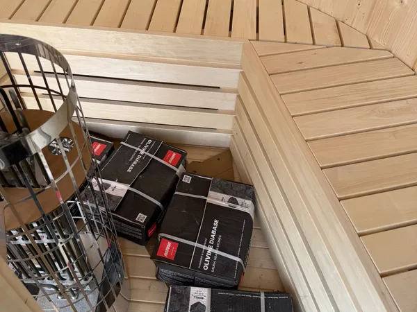 4 SZEMÉLYES CILINDRO SZAUNA – HARVIA 9 KW ELEKTROMOS KÁLYHÁVAL